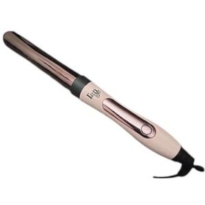 L'ange Le Curl Titanium Curling Wand Rose Gold Blush Pink Professional 13in 1.25